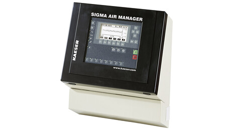 Übergeordnete Maschinensteuerung Sigma Air Manager von Kaeser Kompressoren.