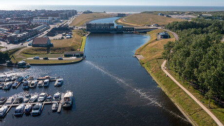 Blasenvorhang von The Great Bubble Barrier in Katwijk/ Niederlande.