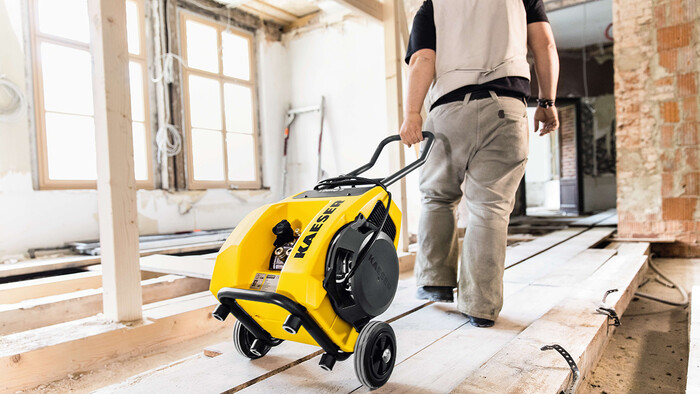 Die mobile Variante des Kolbenkompressors i.Comp 3 von Kaeser Kompressoren.