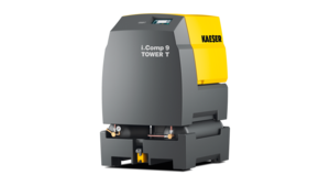 i.Comp 9 Tower T mit eingebauten Druckluftbehältern und Kältetrockner mit bis zu 570 l/min.